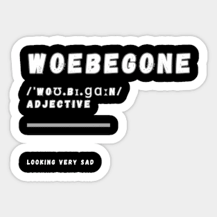 Word Woebegone Sticker